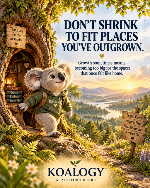 Don't shrink to fit places you've outgrown poster